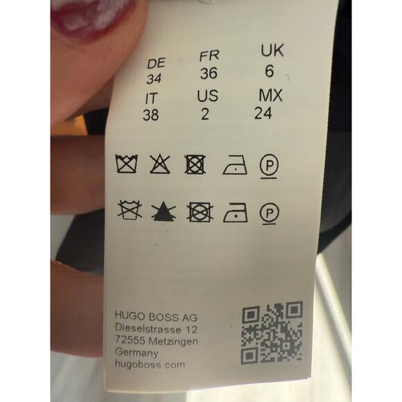 BOSS Dirusa Fundamental Sheath Dress Size 2 Black Corporate Dress Classy Chic - Picture 12 of 13